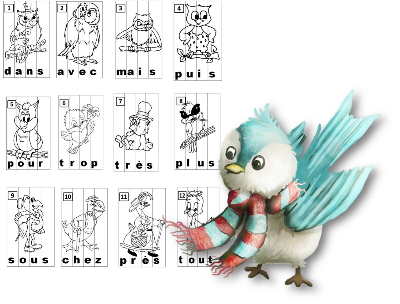 également 4 Lettres ORTHOGRAPHE : LES MOTS INVARIABLES de 4 LETTRES - JEU CP / CE1 / CE2