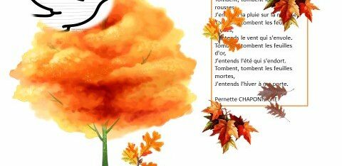 POESIES : OCTOBRE – NOVEMBRE