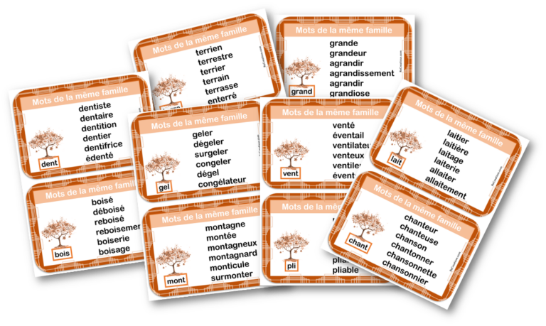 Séquence MOTS de la même FAMILLE CE1 / CE2 • ReCreatisse