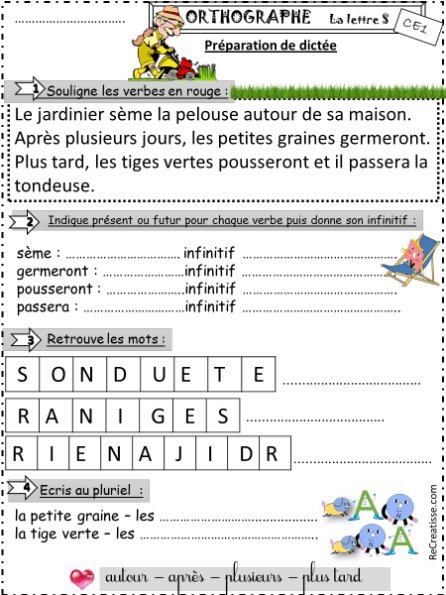 Orthographe Choisir S Ou Ss Recreatisse