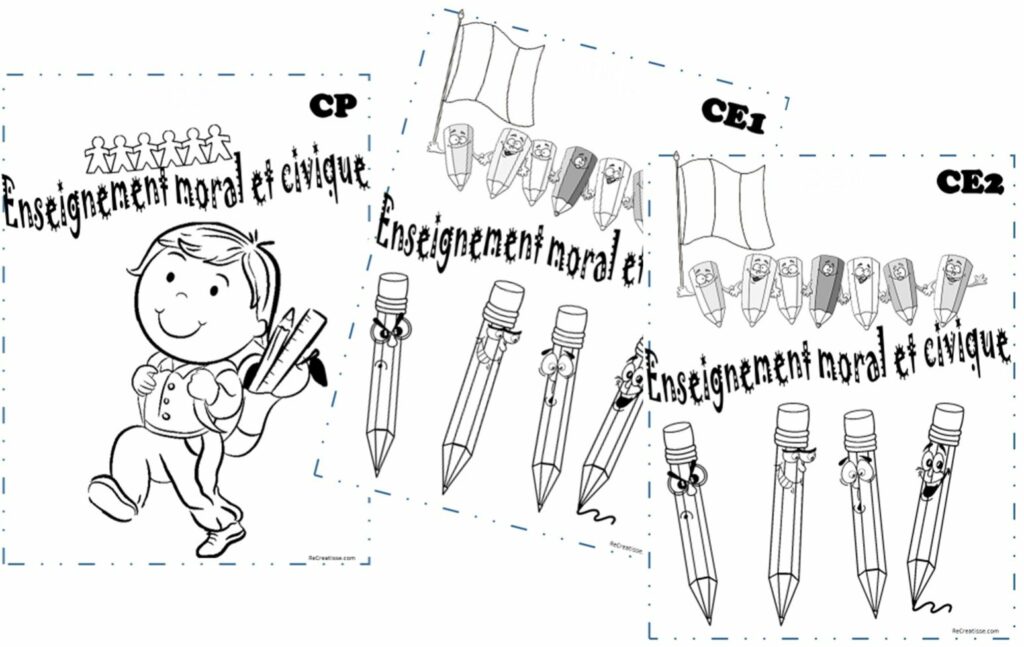 Page De Garde Enseignement Moral Et Civique PAGES DE GARDE 2016/2017 • ReCreatisse