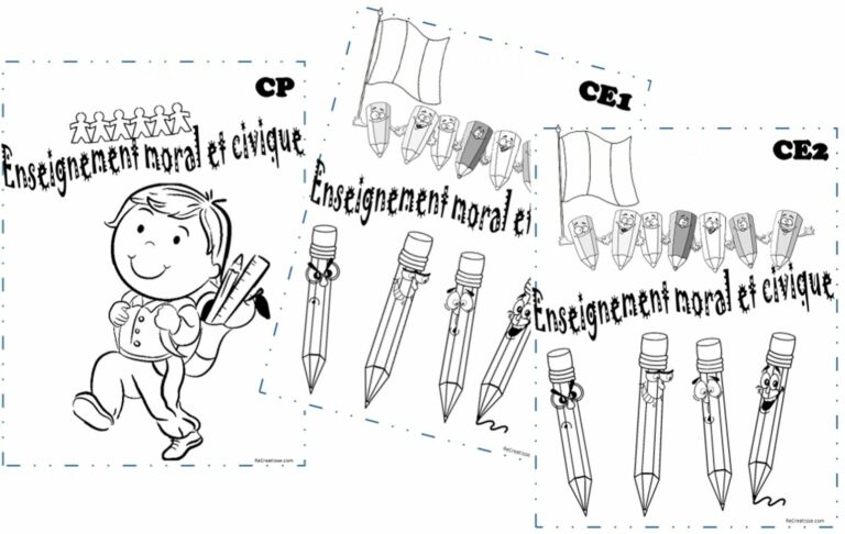 Enseignement Moral Et Civique Illustration Page De Garde PAGES DE GARDE 2016/2017 • ReCreatisse