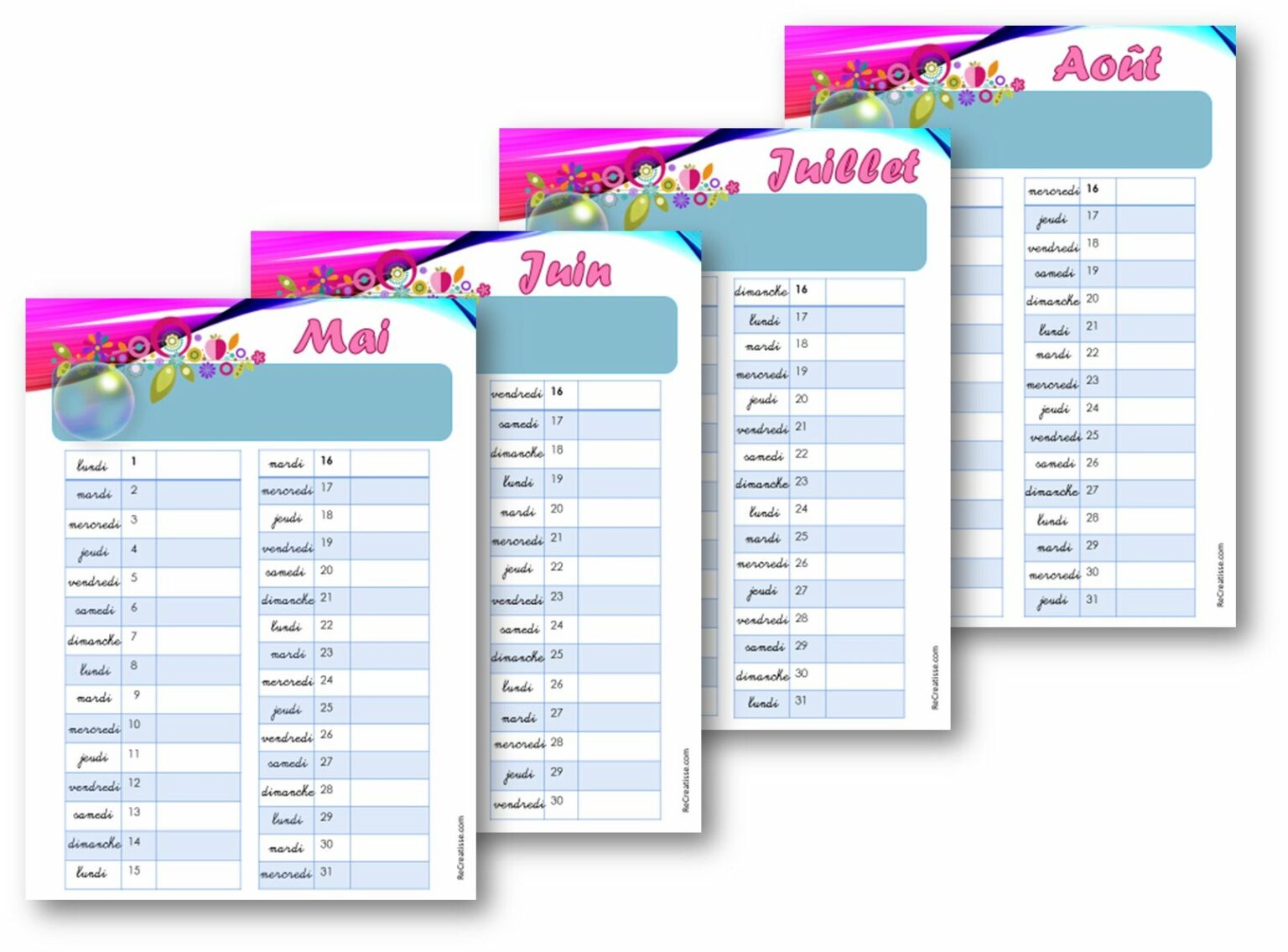 CAHIER JOURNAL ENSEIGNANT 2016/2017 • ReCreatisse