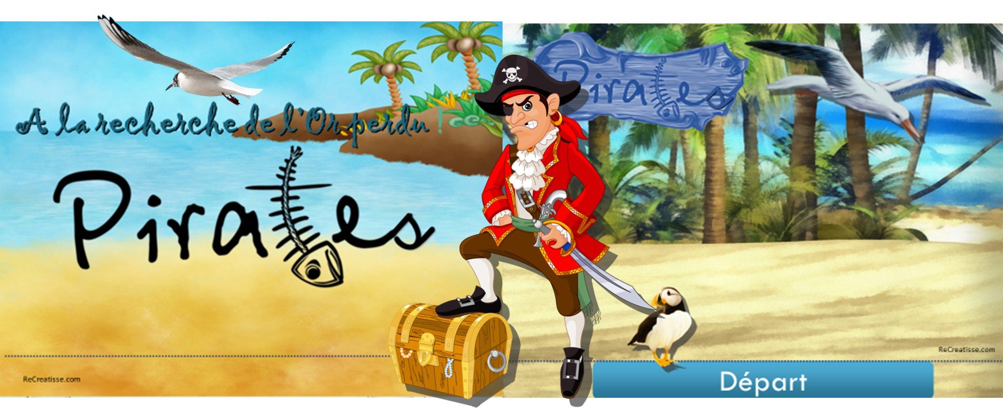 Pirate A La Recherche De L'or Perdu RITUEL et JEU : Le trésor des pirates • ReCreatisse