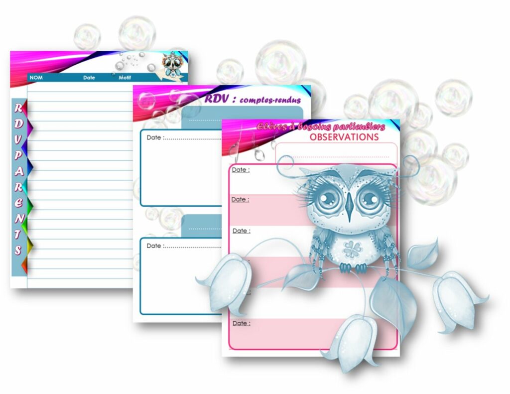 Page De Garde Cahier De Rdv Parents