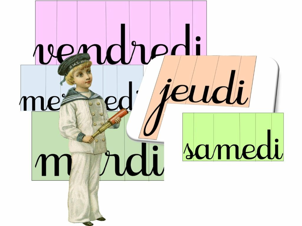 Au Fil De La Semaine Exploitation Maternelle Se repérer dans le temps : la semaine • ReCreatisse