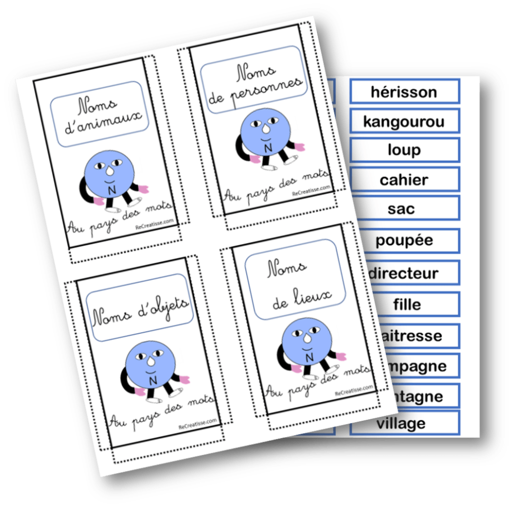 La grammaire est un jeu LES NOMS • ReCreatisse