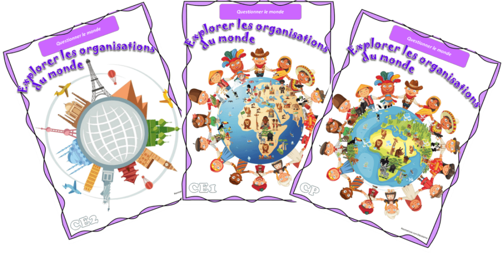 Page De Garde Questionner Le Monde Ce2 Pages de garde 2017/2018 CE2/CE1/CP • ReCreatisse