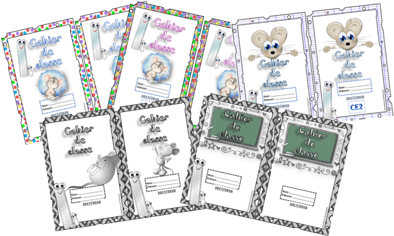 Pages de garde 2017/2018 CE2/CE1/CP • ReCreatisse