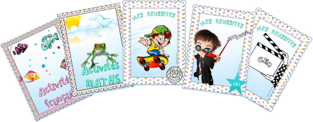 Page De Garde 2017 Cp Pages de garde 2017/2018 CE2/CE1/CP • ReCreatisse
