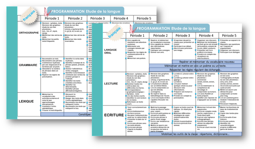 Journal de l'enseignant 2017/2018 Programmations • ReCreatisse