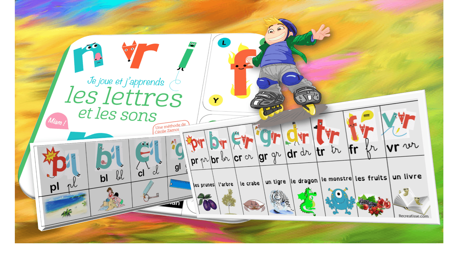  Je joue j'apprends - Les lettres et les sons - Dès 4 ans -  Zamorano, Cécile, Pepillo - Livres