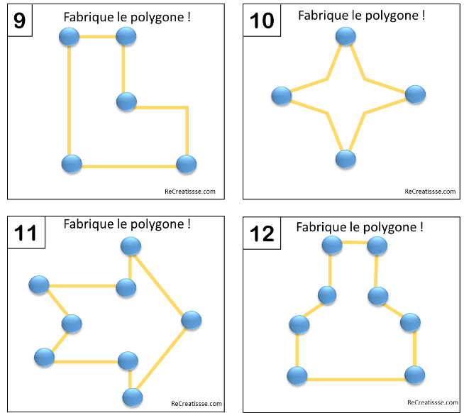 Activités autour des polygones • ReCreatisse