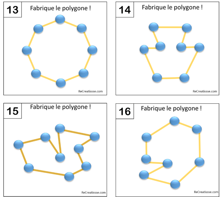 Activités autour des polygones • ReCreatisse