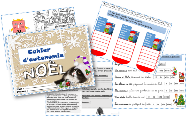 Activités autonomes autour de Noël • ReCreatisse
