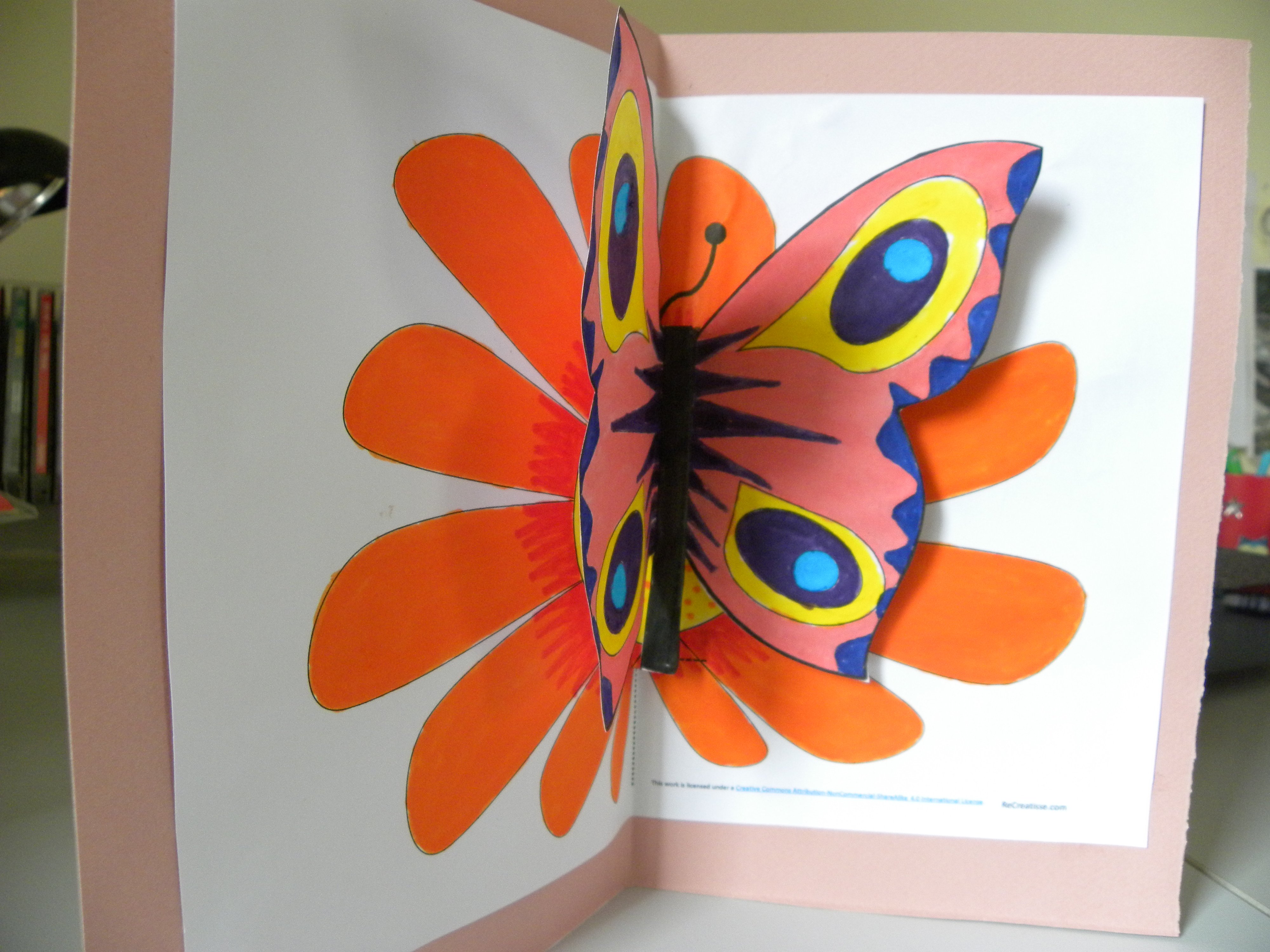 Carte Papillon 3D pour la Fête des Mères