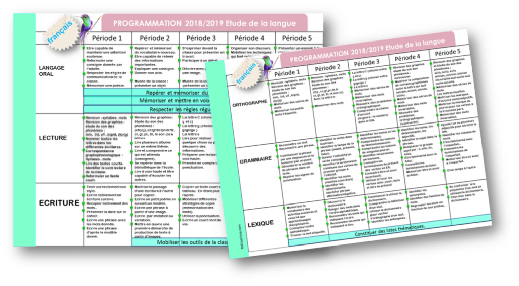 Teacher Book 2018/2019 et programmations • ReCreatisse