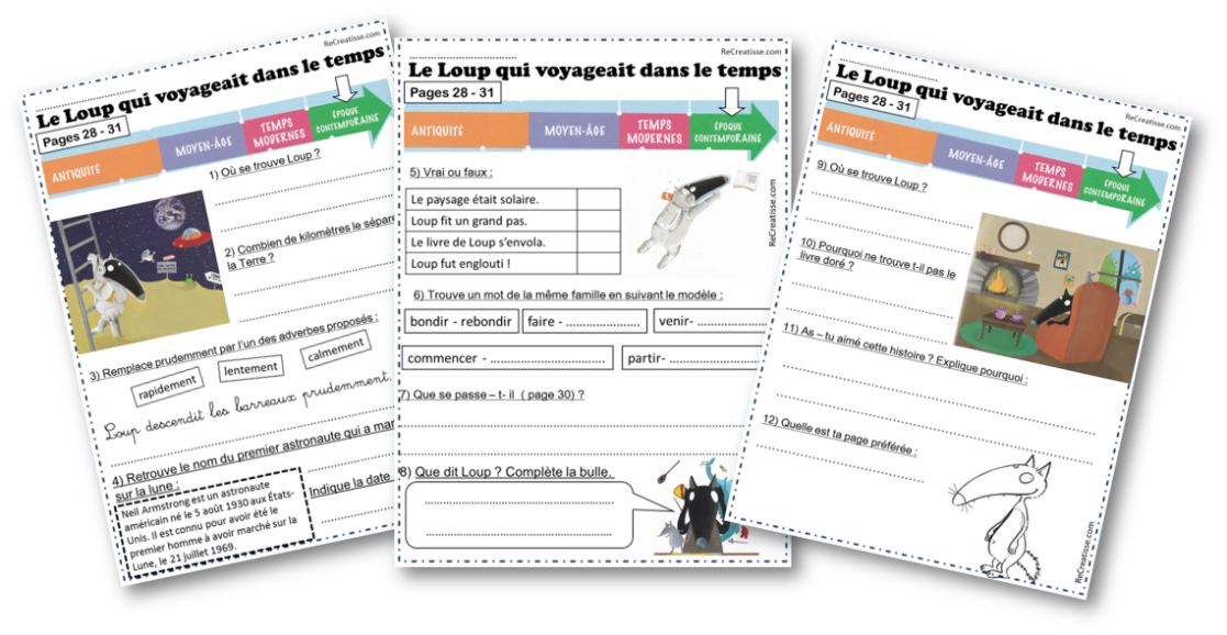 Le loup qui voyageait dans le temps • ReCreatisse