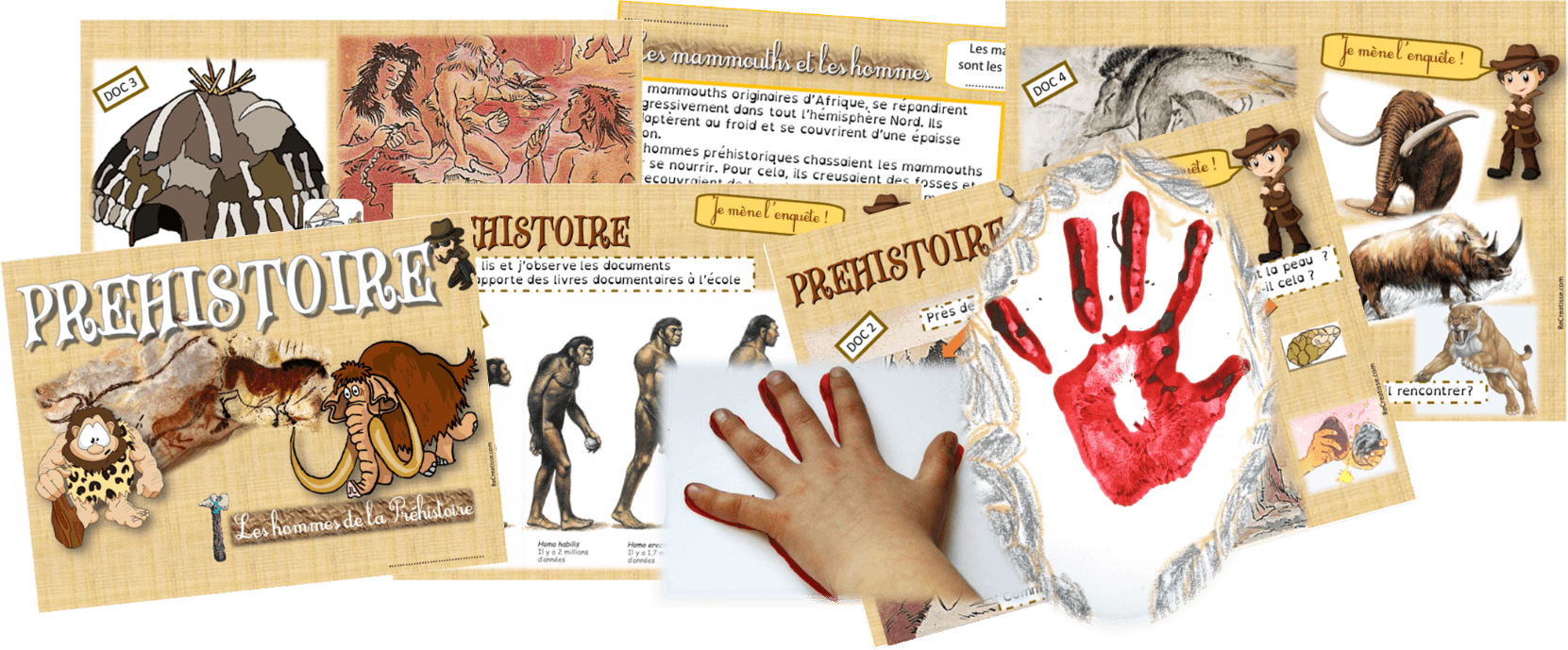 Page De Garde Préhistoire A la rencontre des hommes de la Préhistoire • ReCreatisse