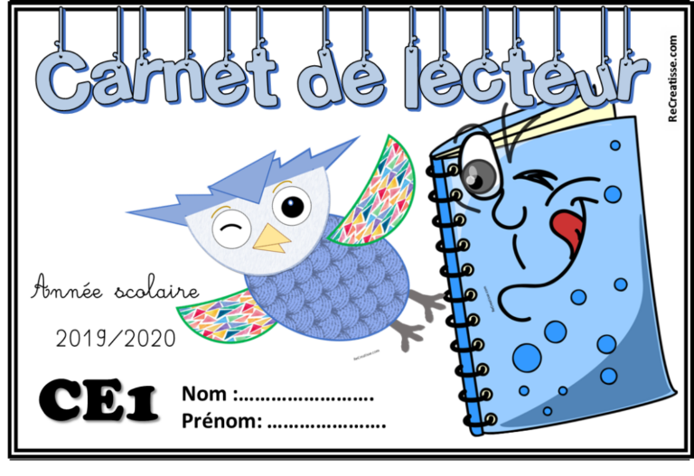 Page De Garde Cahier Journal Ulis 2019-2020 www.recreatisse.com