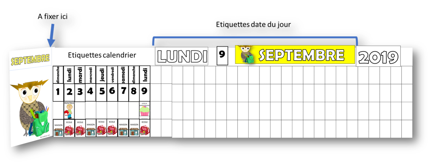 CALENDRIERS maternelle/ CP • ReCreatisse