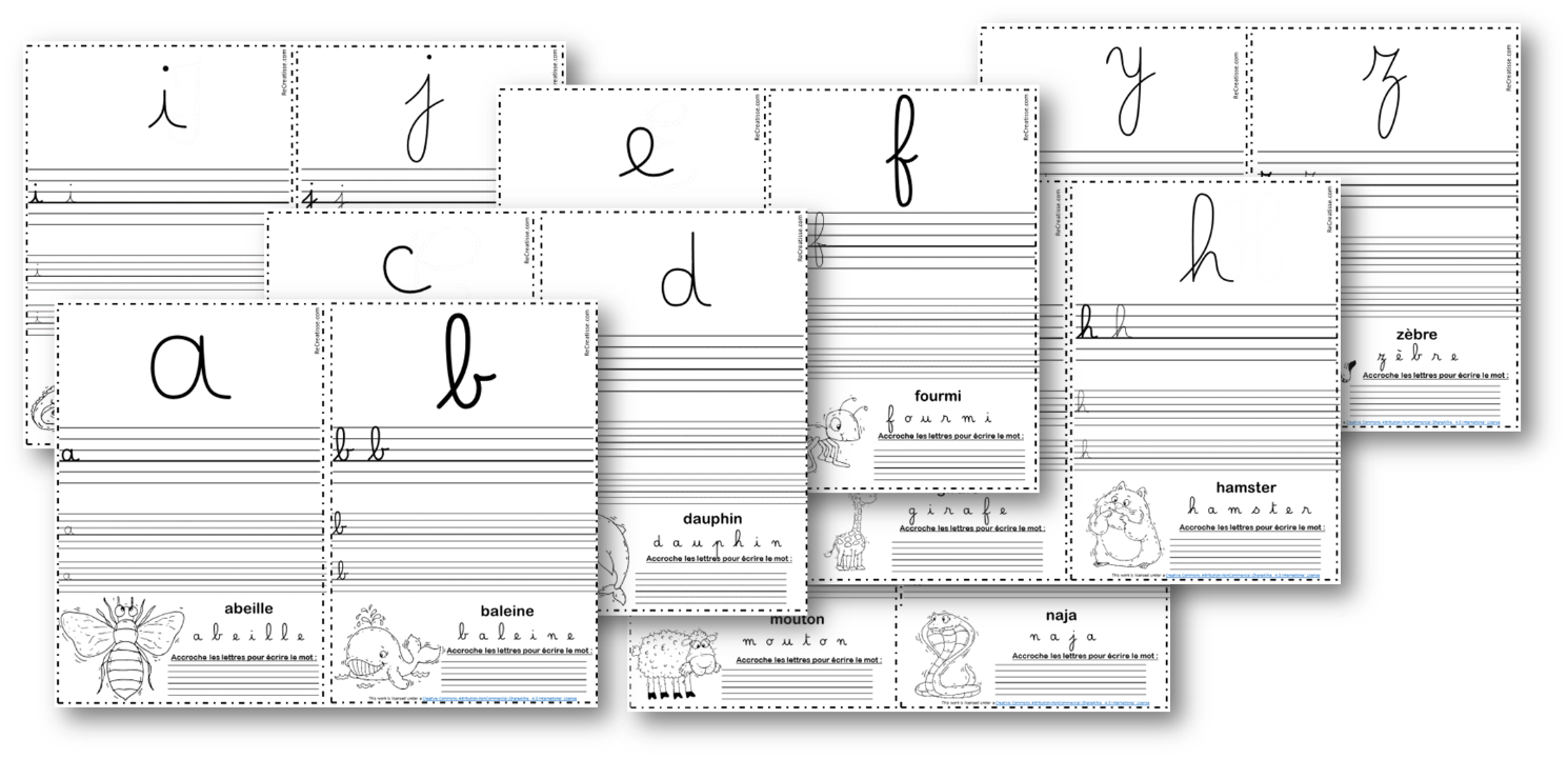 Ateliers Ecriture Des Minuscules Recreatisse