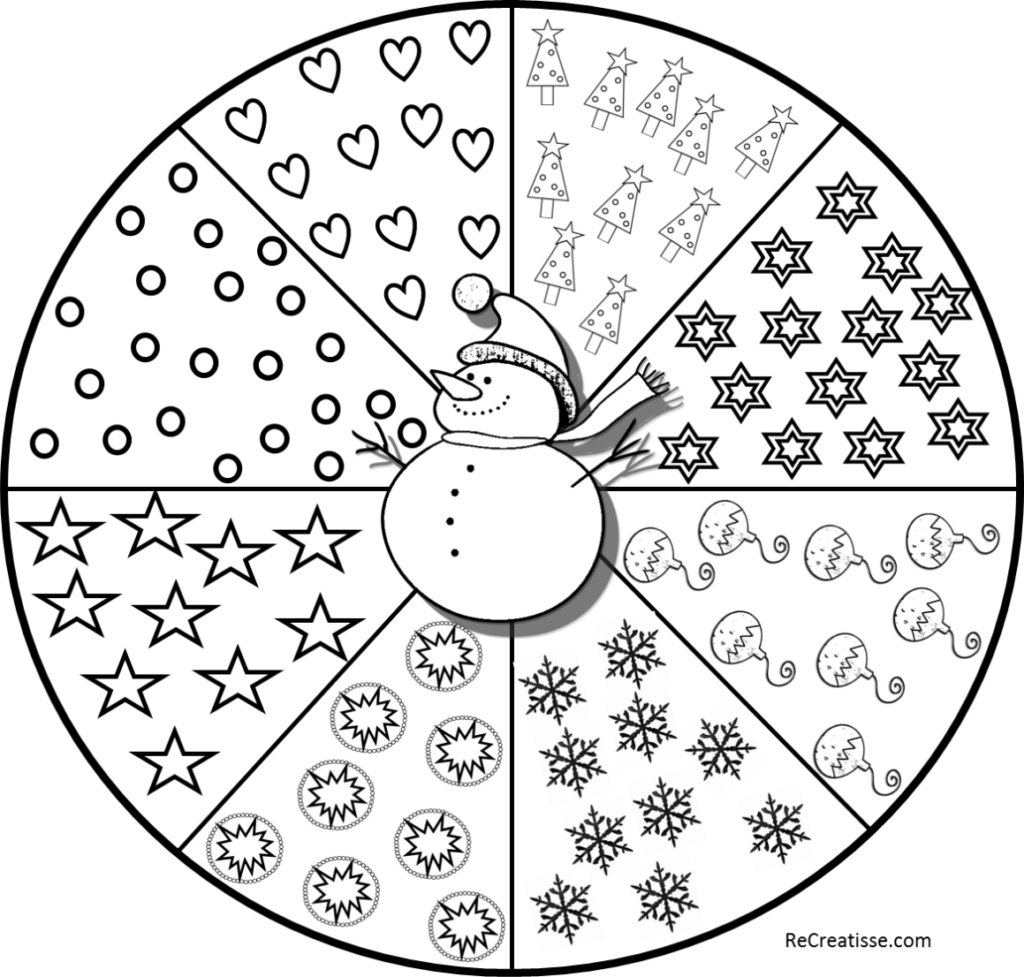 Coloriages MANDALAS de NOËL • ReCreatisse