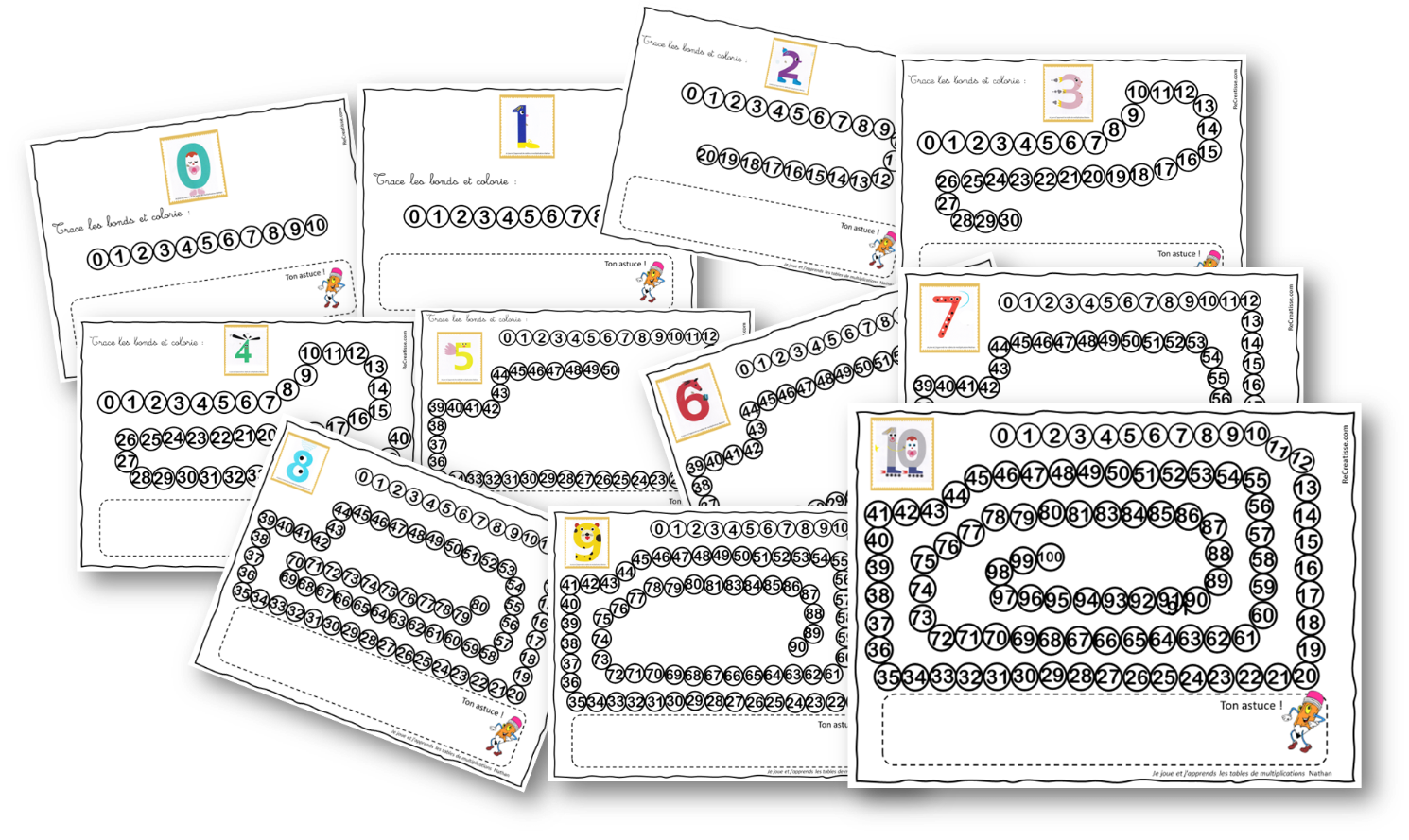 IPOTÂME .TÂME: Mémoriser les tables de multiplication