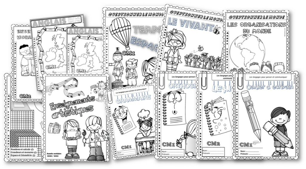 PAGES DE GARDE 2020/2021 cycles 2 et 3 • ReCreatisse