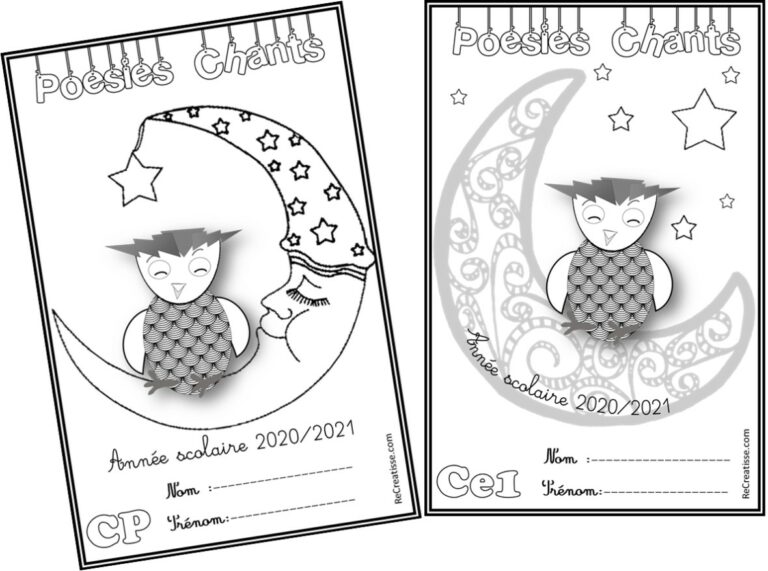 PAGES DE GARDE 2020/2021 cycles 2 et 3 • ReCreatisse