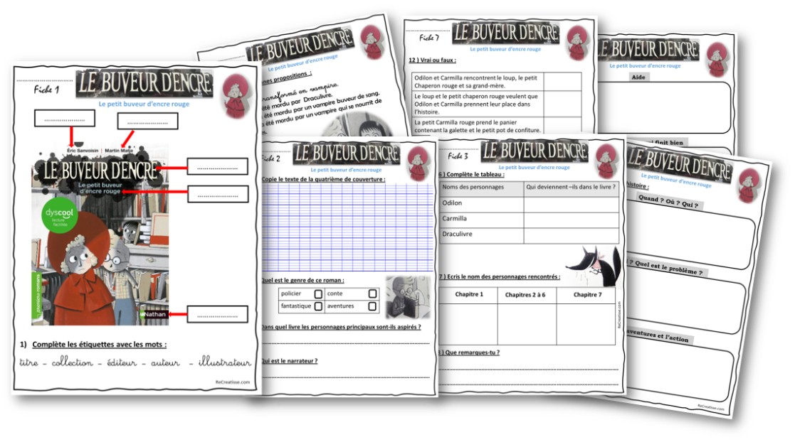 Le Buveur D Encre Questionnaire Pardessus Caractéristique discorde le buveur d encre ce2 évaluation