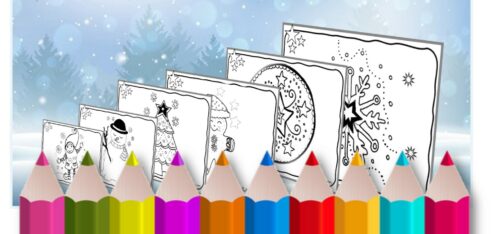 Mini COLORIAGES vers NOËL