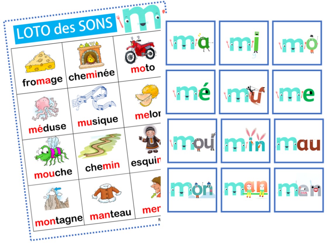 Je joue et j'apprends : LOTO DES SONS • ReCreatisse