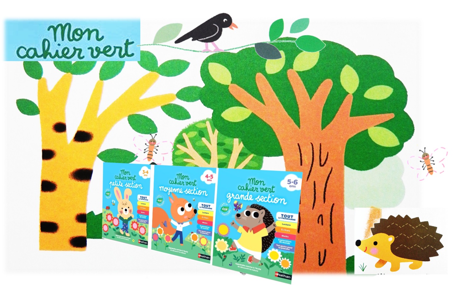 Page De Garde Cahiers Thème Biodiversité Mon cahier vert : maternelle • ReCreatisse