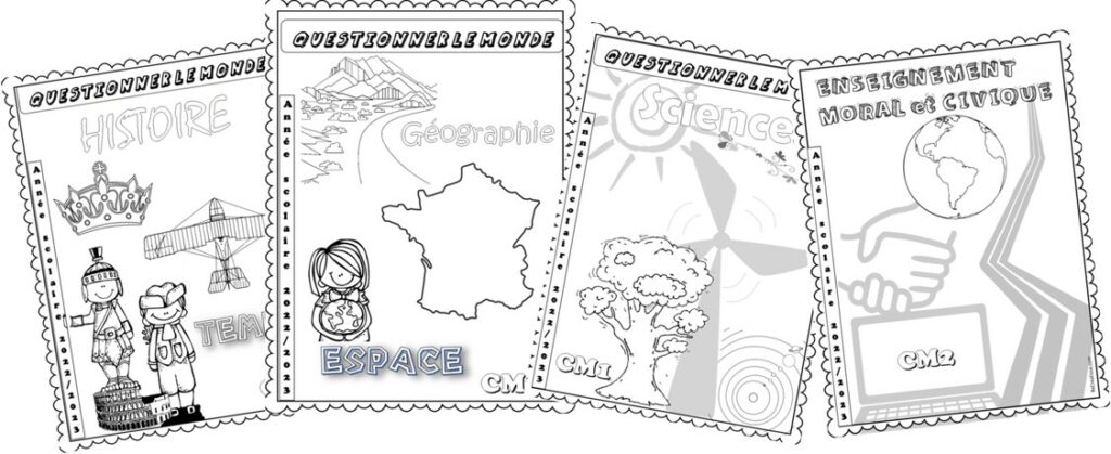 Pages de garde 2022/2023 cycle 3 • ReCreatisse