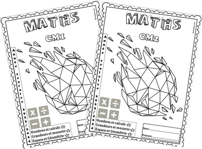 Maths Exercice Page De Garde www.recreatisse.com