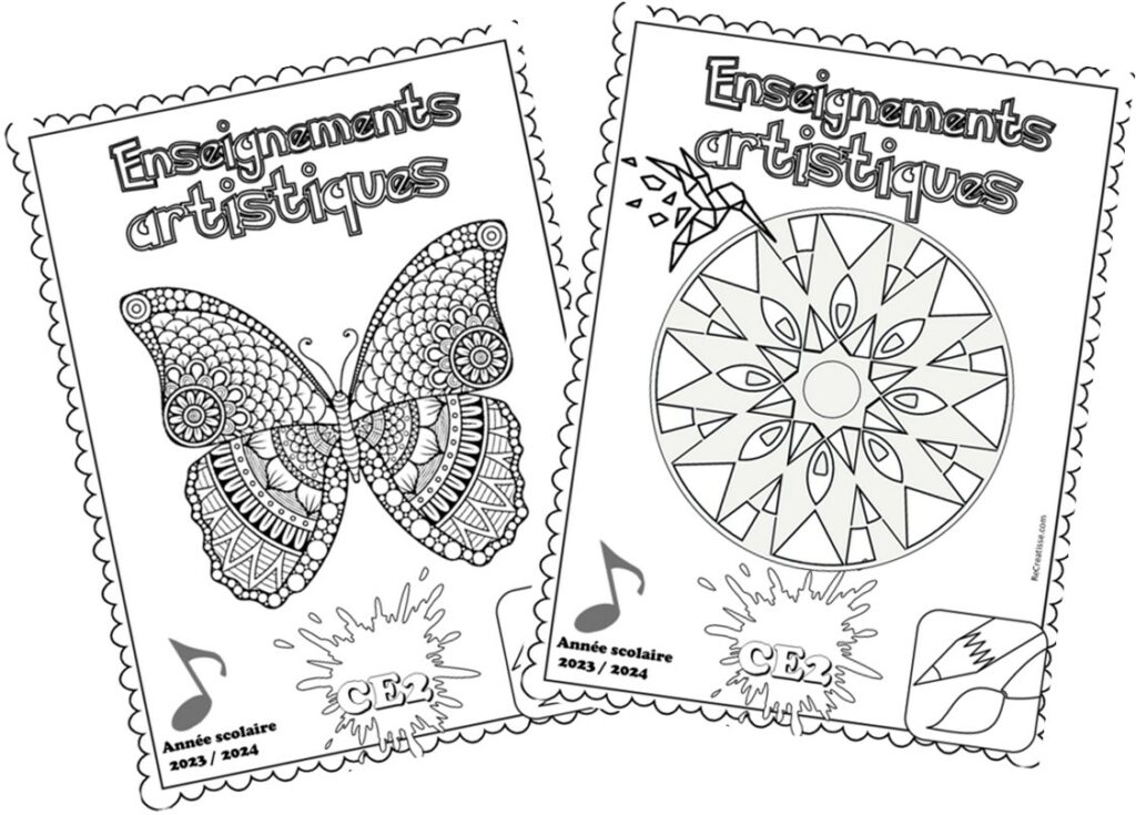 Page De Garde 2023 2024 Pages de garde 2023/2024 cycle 2 • ReCreatisse