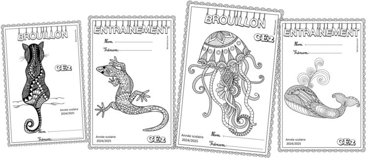 PAGES de GARDE : CP CE1 CE2 • ReCreatisse