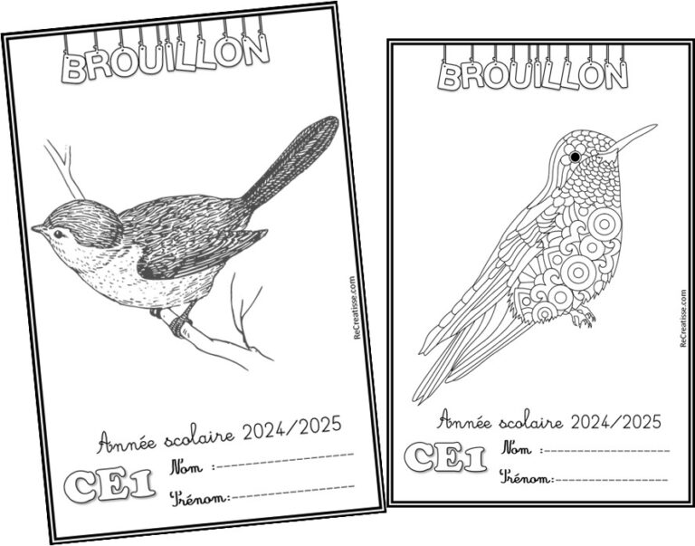Encre Page De Garde Cp PAGES de GARDE : CP CE1 CE2 • ReCreatisse