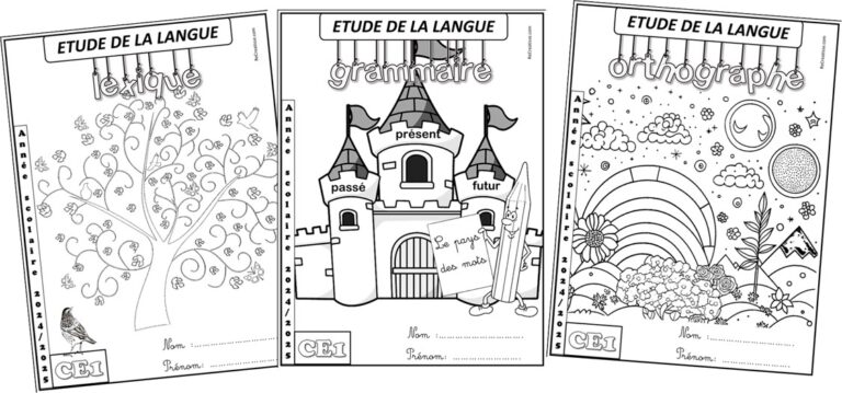 Page De Garde Sciences Ce1 PAGES de GARDE : CP CE1 CE2 • ReCreatisse