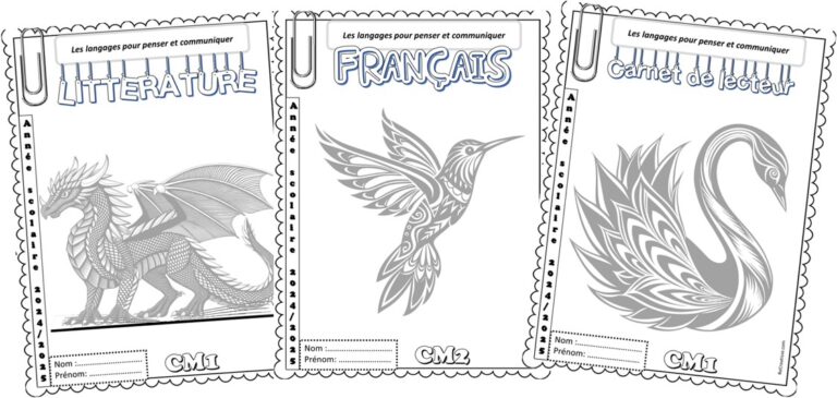 Pages De Garde CM1 CM2 ReCreatisse