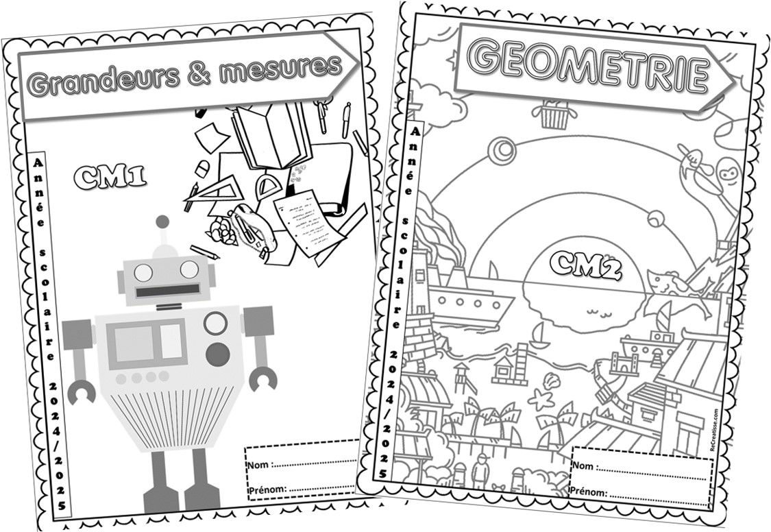 Pages De Garde CM1 CM2 ReCreatisse