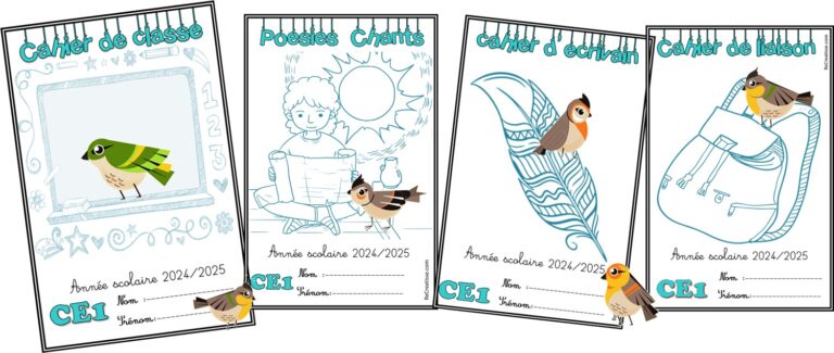 Page De Garde Cahier Du Jour Ce1 2018 2019 www.recreatisse.com