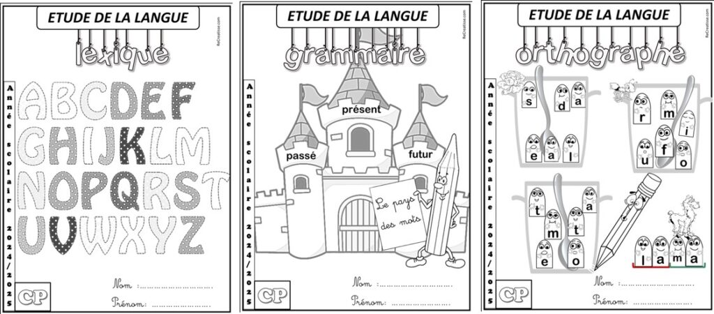 Page De Gard Qlm Cp PAGES de GARDE : CP CE1 CE2 • ReCreatisse