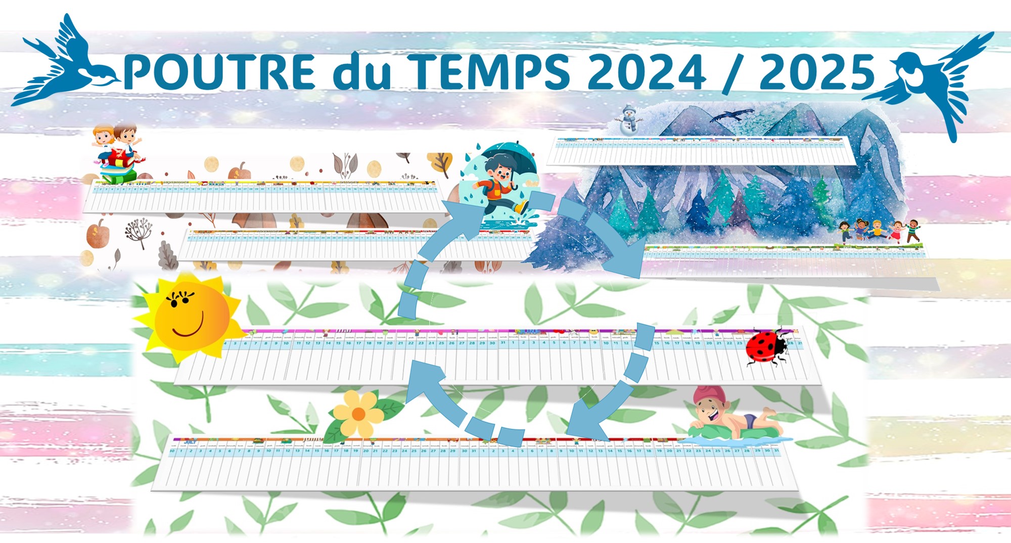 POUTRE du TEMPS 2024/2025 et calendriers • ReCreatisse