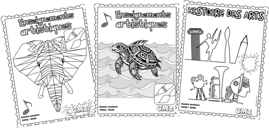 Page De Garde D'arts Plastiques Originales www.recreatisse.com
