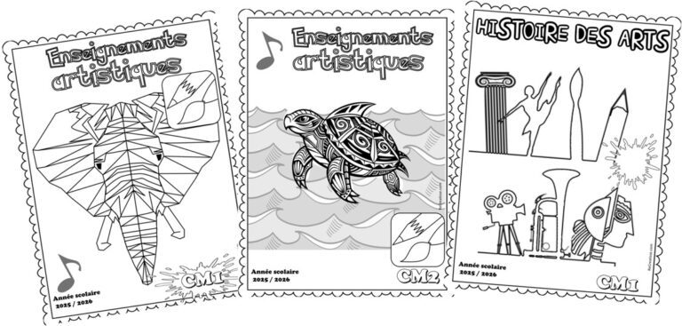 Pages de garde CM1 - CM2 • ReCreatisse