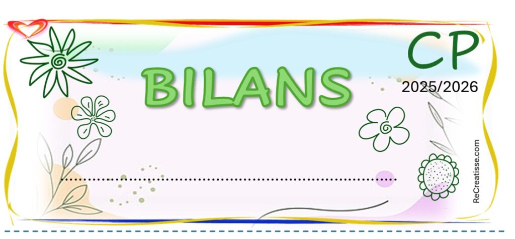 Pages de garde CP : formats étiquettes et pages • ReCreatisse