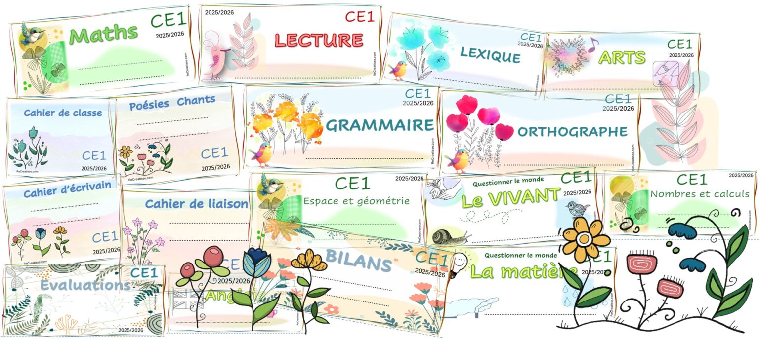 Page De Garde Ce1 Lecon Maths www.recreatisse.com