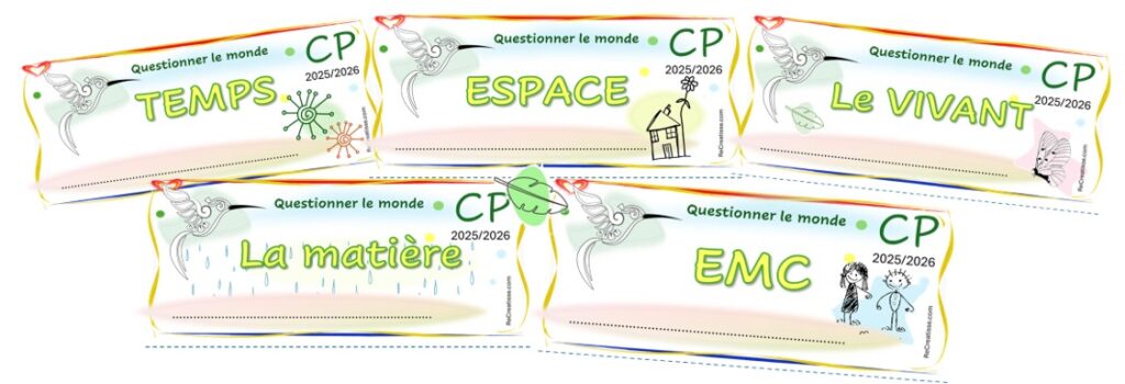 Page De Garde Qlm Pages de garde CP : formats étiquettes et pages • ReCreatisse